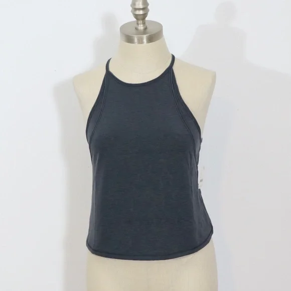 Free People - FP Movement Not So Fast Tank Black / Gray Small NEW - Picture 3 of 4
